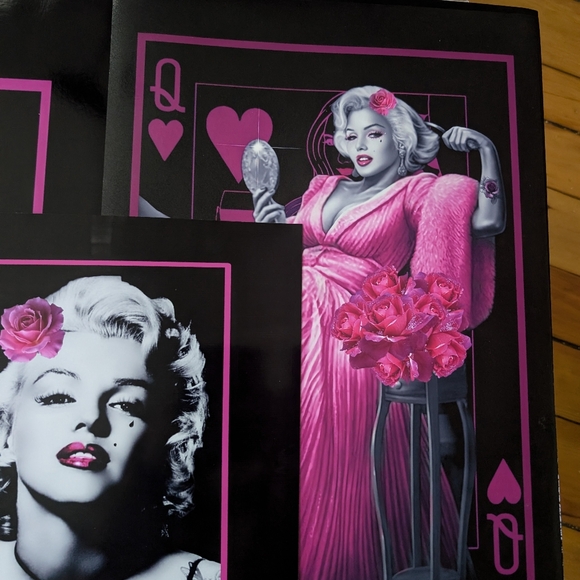 Marilyn Monroe Pink Queen Card GANGSTER Art Set - Picture 12 of 13